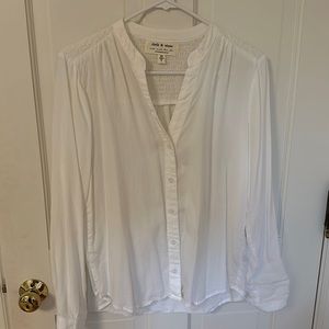 Cloth & Stone Anthropologie white button up